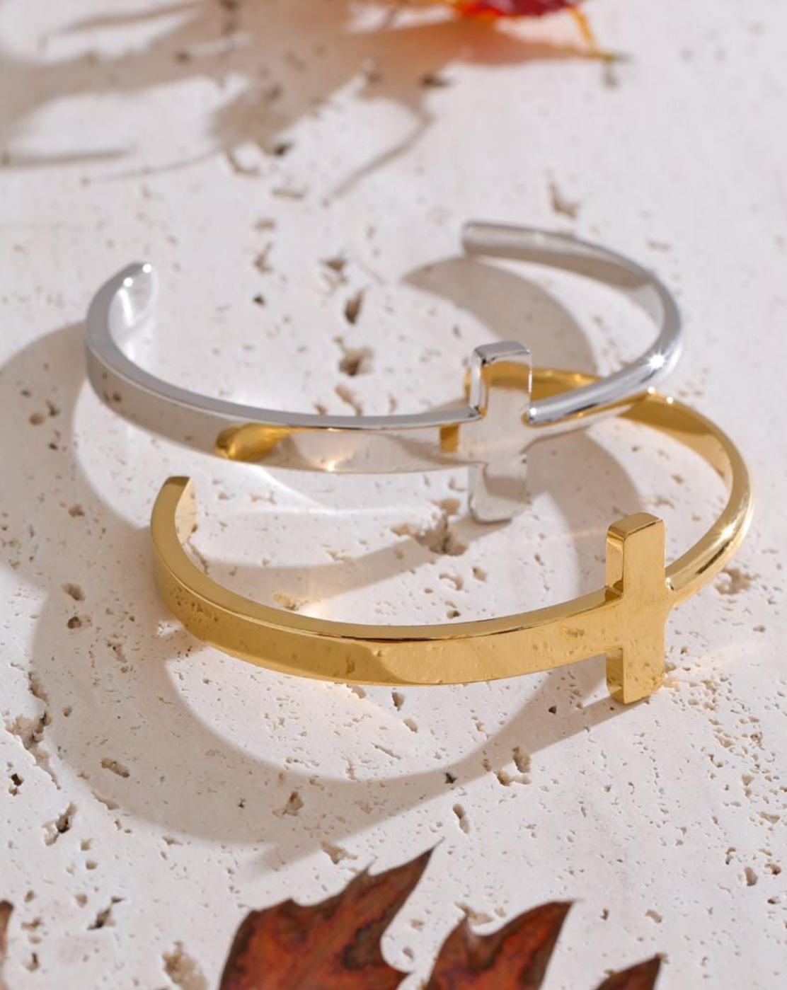 Gold Cross Bracelet