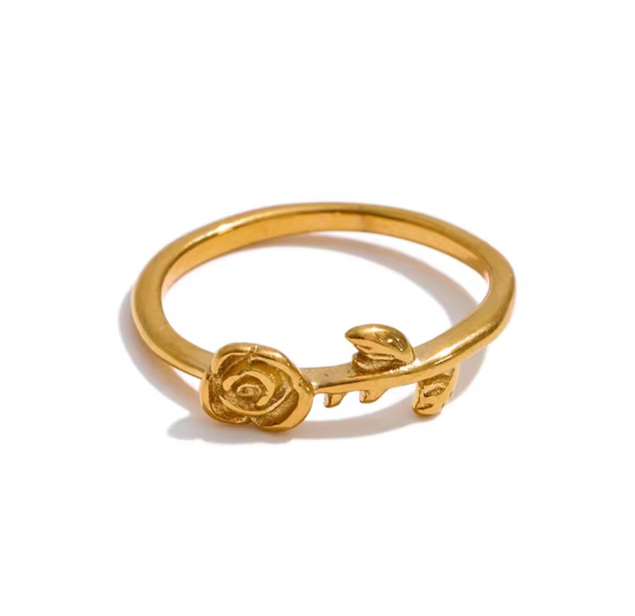 Gold Rose Ring