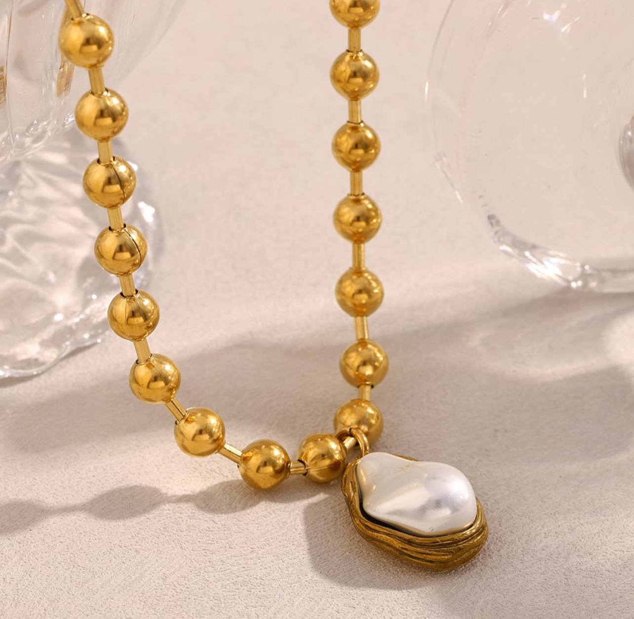 Baroque Pearl Tassel Necklace